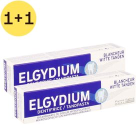 Elgydium Witte Tanden Tandpasta 1+1 GRATIS