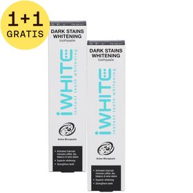 iWhite Dark Stains Whitening Tandpasta 1+1 GRATIS