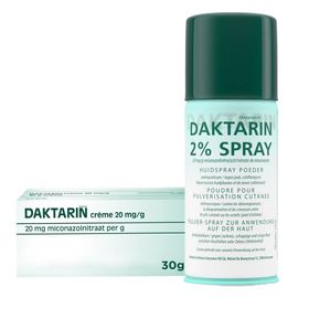 Daktarin Crème 20 mg/g + 2% Spray