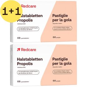 Redcare Pastilles pour la Gorge à la Propolis | 1+1 GRATUIT