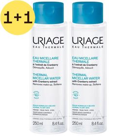 Uriage Thermal Micellar Water with Cranberry Extract Normal to Dry Skin | 1+1 GRATIS