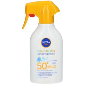 Nivea Sun Babies & Kids Sensitive Protect Spray Solaire 5 en 1 SPF50+