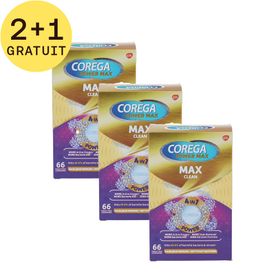 Corega Power Max Max Clean 2+1 GRATUIT