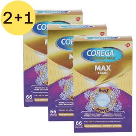 Corega Power Max Max Clean 2+1 GRATUIT