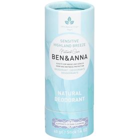Ben & Anna Natural Deodorant Papertube Highland Breeze Sensitive