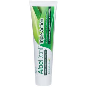 AloeDent® Triple Action Aloe Vera Fluoride Free Dentifrice Cool Minty Freshness