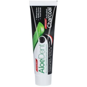 AloeDent® Activated Charcoal Aloe Vera Triple Action Charcoal Dentifrice