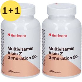 Redcare Multivitamine A à Z Génération 50+ 1+1 GRATUIT
