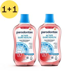Parodontax Active Gum Health Extra Fresh Mint Mondwater 1+1 GRATIS