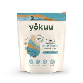 Yokuu Bombes de Toilettes Probiotiques 3-en-1 Thym & Sel de Mer