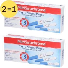 Mercurochrome® Zwangerschapstest 2 voor 1