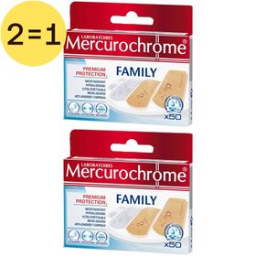 Mercurochrome Pleister Family 2 voor 1