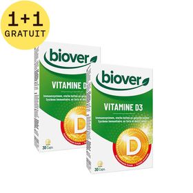 Biover Vitamine D3 1+1 GRATUIT