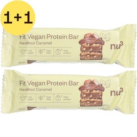 nu3 Fit Vegan Protein Bar Hazelnoot-Karamel | 1+1 GRATIS
