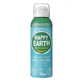 Happy Earth Déodorant Spray Naturel 100% Cèdre & Citron Vert
