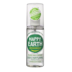 Happy Earth Déodorant Spray Sans Parfum 100% Naturel