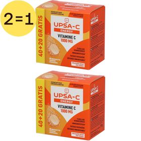 UPSA-C Energy Vitamine C 1000 mg Sinaasappelsmaak 2 voor 1