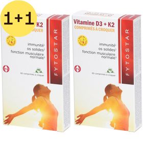 FYTOSTAR Vitamine D3 + K2 | 1+1 GRATIS