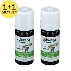 Biover Huile Essentielle Eucalyptus Commun | Voies Respiratoires 1+1 GRATUIT