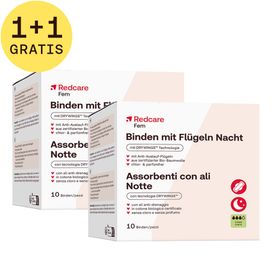 Redcare Fem Maandverband met Vleugels Nacht 1+1 GRATIS