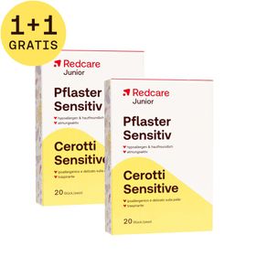 Redcare Junior Sensitive Pleisters 1+1 GRATIS