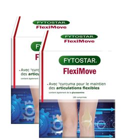 Fytostar FlexiMove High-Curcumin + Glucosamine – Articulations Souples – Complément Alimentaire