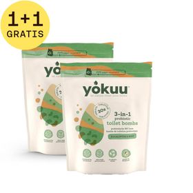 Yokuu Probiotic Toilet Bombs - Eucalyptus & Mint 1+1 GRATIS