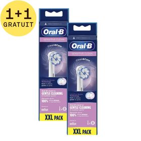 OralB Refill Sensitive Clean Xf Têtes de Brossage 8 1+1 GRATUIT
