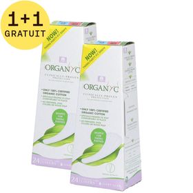 Organyc Protège-Slip String 100% Coton Bio 1+1 GRATUIT