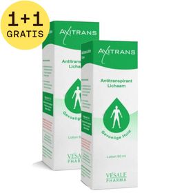 Axitrans Anti-Transpirant Lotion Lichaam Gevoelige Huid 1+1 GRATIS