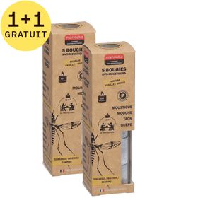 Manouka Bougie Anti-Moustique 1+1 GRATUIT