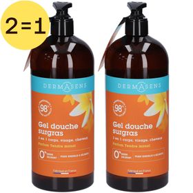 DermAsens Gel Douche Surgras Monoï 2 pour 1