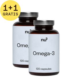 nu3 Omega-3 Fischölkonzentrat 1+1 GRATIS PROMO MKT