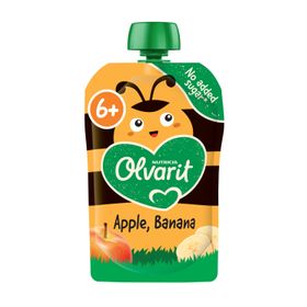 Olvarit | Gourde Fruits | Bébé Dès 6 Mois| Pomme Banane