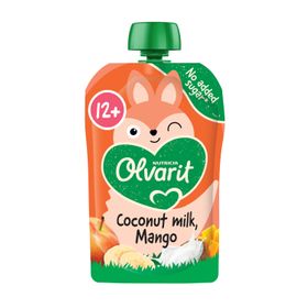 Olvarit | Gourde Fruits | Bébé Dès 12 Mois | Smoothie Mangue Coco
