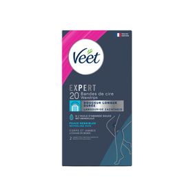 Veet Expert Bandes de Cire Douceur Longue Durée