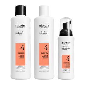 Nioxin System 4 Loyalty Kit voor gekleurd gevorderd dunner wordend haar