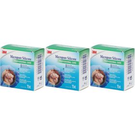 3M Micropore Silicone Sparadrap Chirurgical 2,5cm x 5m 2775-1FR