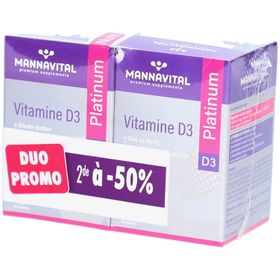 MannaVital Vitamine D3 Platinum Pearls Duopack 2de aan -50%