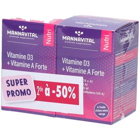 Mannavital Vitamine D3 + Vitamine A Forte