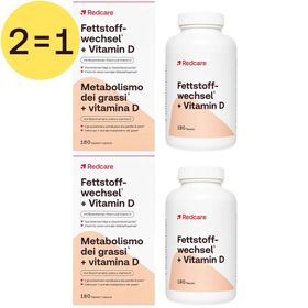 Redcare Vetstofwisseling + Vitamine D 2 voor 1