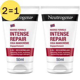 Neutrogena Intense Repair Cica Handcreme Ongeparfumeerd 2 voor 1
