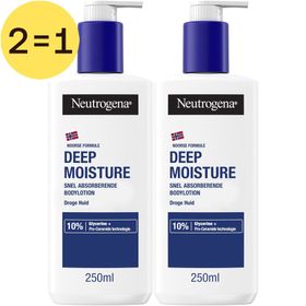 Neutrogena® Noorse Formule® Deep Moisture Snel Absorberende Body Lotion 2 voor 1