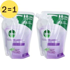 Dettol Relaxing Gel Lavant Antibactérien Lavande Recharge 2 pour 1