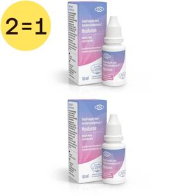 Eureka Care® Oogdruppels Droge Ogen Hyaluron 2 voor 1