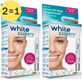 White Experts Tandbleekstick + Vingerborstel 2 voor 1