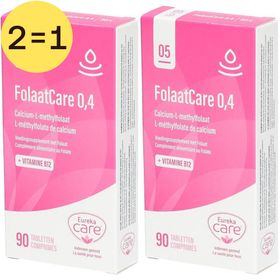 Eureka Care® FolaatCare 0,4 2 voor 1