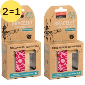 Manouka® Anti-Muggenarmband Bloemblaadje 2 voor 1