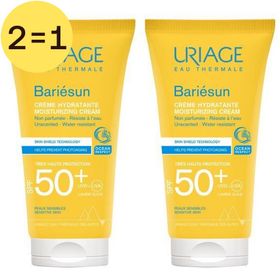 Uriage Bariésun Crème Zonder Parfum SPF50+ 2 voor 1
