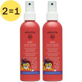Apivita Bee Sun Safe Hydra Sun Kids Lotion Easy Application Calendula & Propolis SPF50 2 voor 1